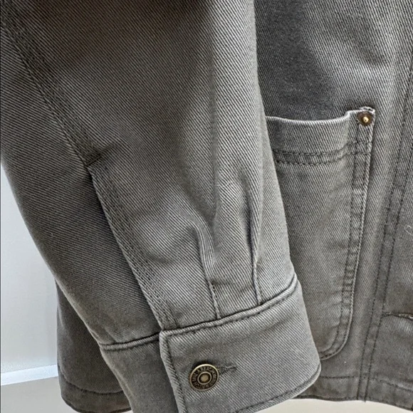 Abercrombie & Fitch dark olive Workwear Jacket-Medium - Picture 4 of 6